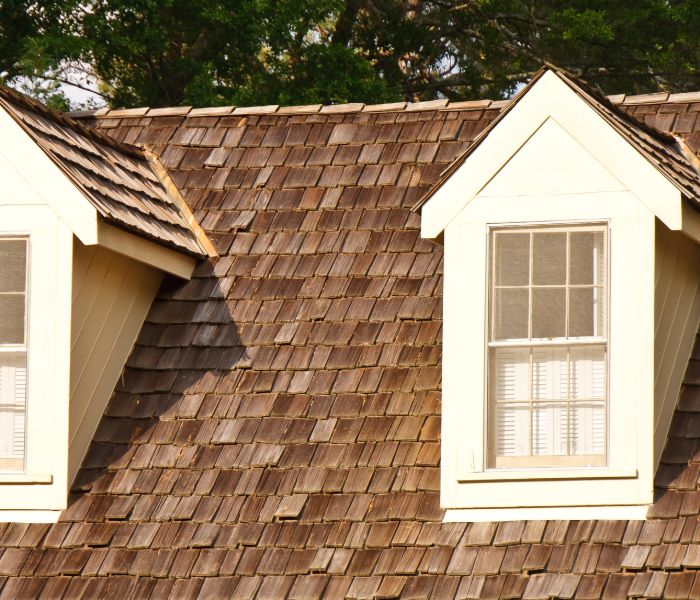 home with cedar shake roofing springfield